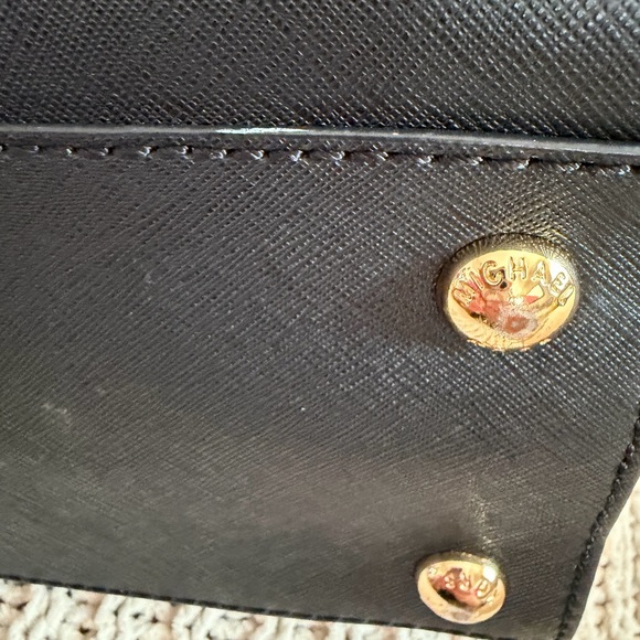 SALE! Michael Kors Hamilton Large Satchel 30S2GHMT3L Black Saffiano Finish - Picture 9 of 11